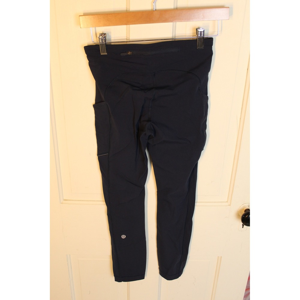 Lululemon Speed Up Tight 28" Brushed Full On Luxtreme Navy Women Leggings Size 4 - Picture 3 of 5